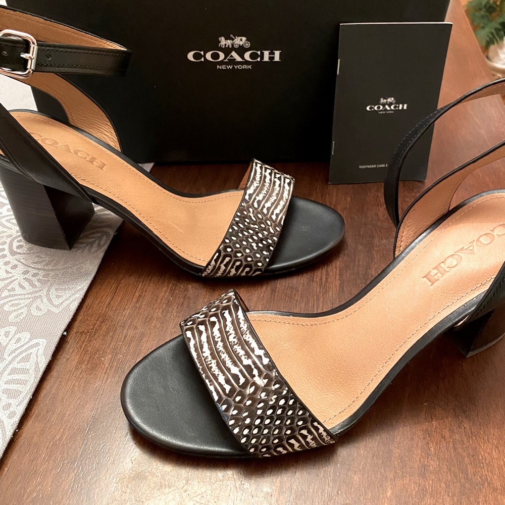 New in box: Coach Paige Land strap sandal